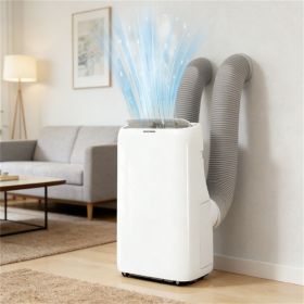 Portable air conditioner, inverter, and dual tube air conditioning unit, white
