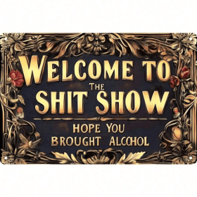 CIFbuy 8x12 Inch ( 20.3x30.5cm ) Vintage Aluminum Sign for Bar Cafe Pub (TikTok, temu pick-up service)