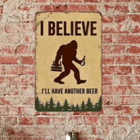 CIFbuy Stylish I Believe I Will Have Another Beer Metal Sign Durable Wall Plaque Perfect for Home Pub Decor(TikTok, temu pick-up service)