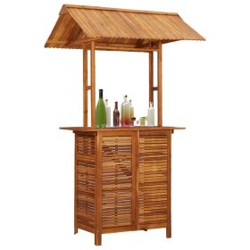 Bar Table Natural wood Solid acacia wood High Table Durable