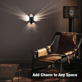 Bald Eagle Wall Light, LED Animal Wall Light, Eagle Shadow Night Light, USB Charging, with Remote Control, Wall Light Decoration for Bedroom