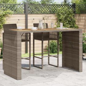 Garden Bar Table Grey (Color: Gray)