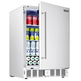 VEVOR 24-Inch Indoor/Outdoor Beverage Refrigerator, 150 QT Freestanding or Undercounter Beverage Fridge (Default: Default)